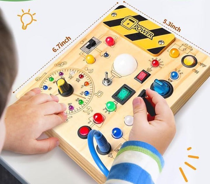 Montessori Wooden Toddler Sensory Travel Toy