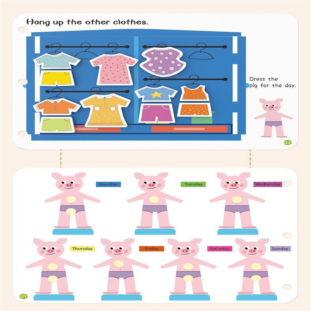 Montessori Paste Quiet Book Children Toy Paste My First Busy