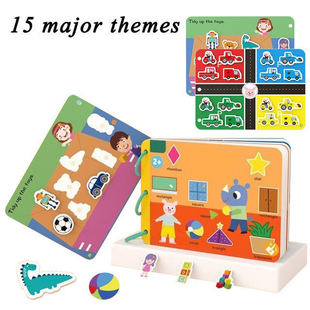 Montessori Paste Quiet Book Children Toy Paste My First Busy