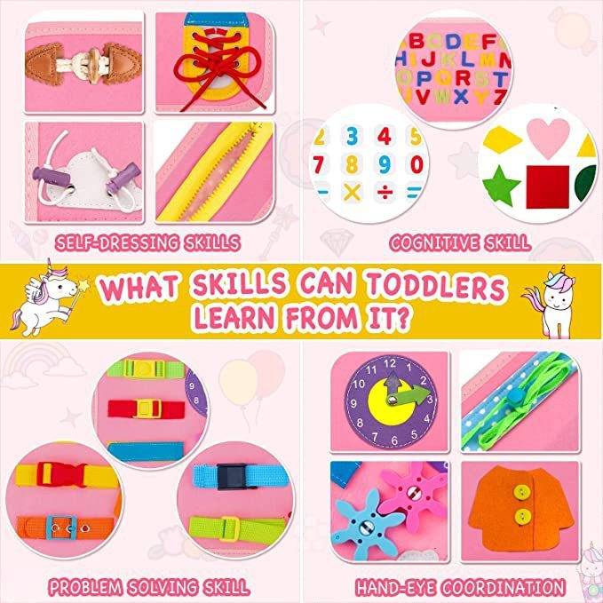 Toddler Dressing Early Education Board Toy Felt Learning Board