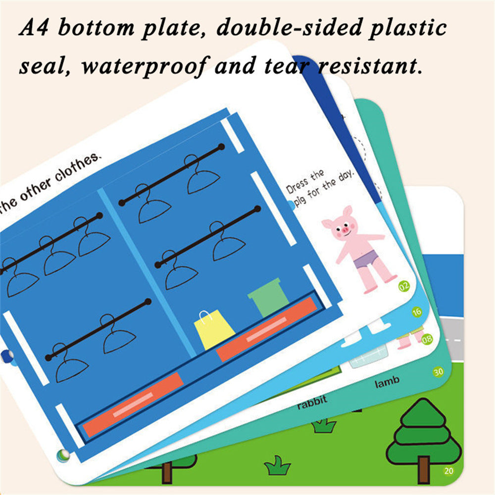 Montessori Paste Quiet Book Children Toy Paste My First Busy