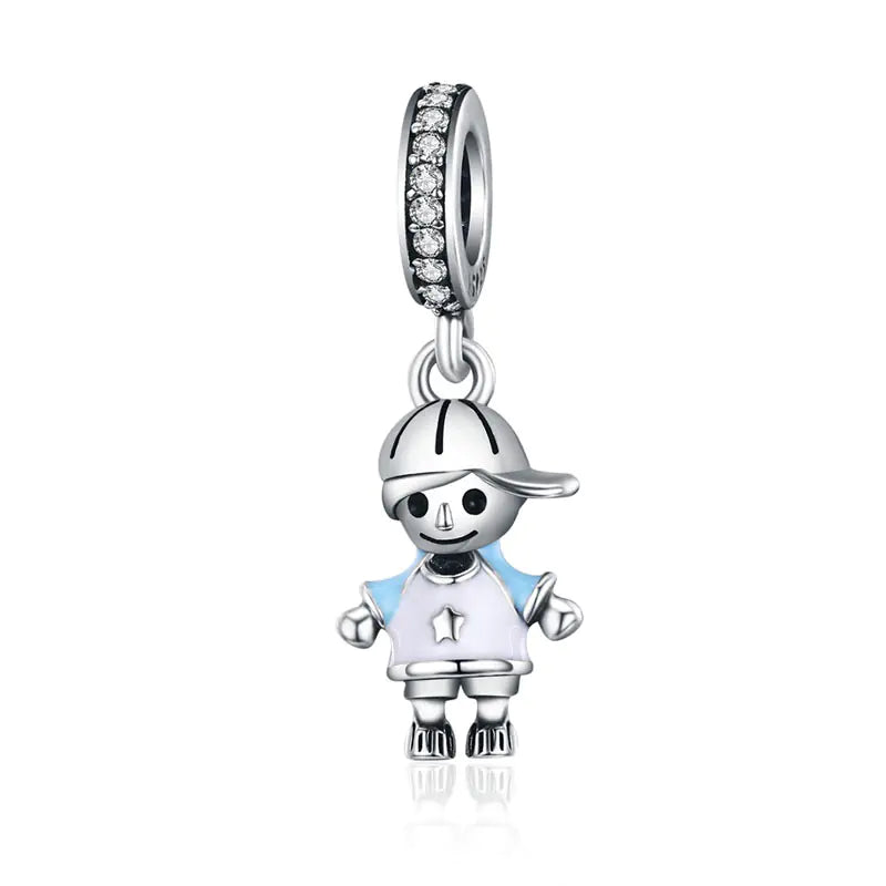 S925 Silver Beads DIY Bracelet Accessories for Kids