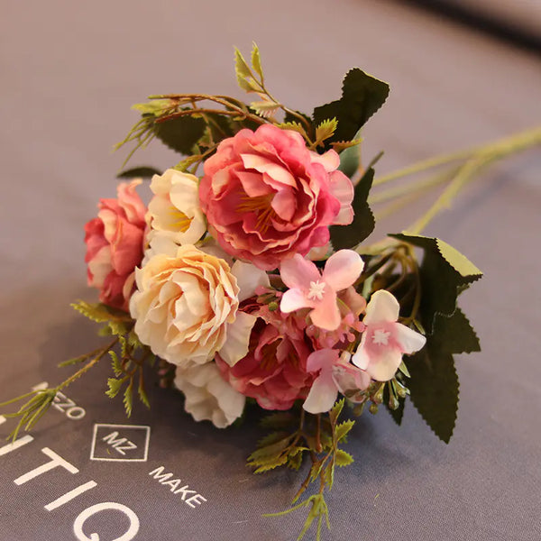 10-Peony Artificial Flower Bouquet for Home Decor