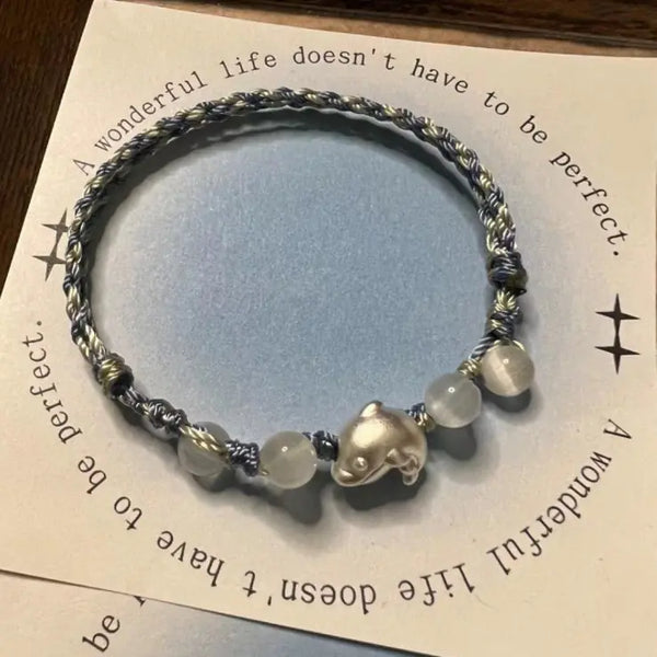 Silver Dolphin Bracelet Ocean Charm