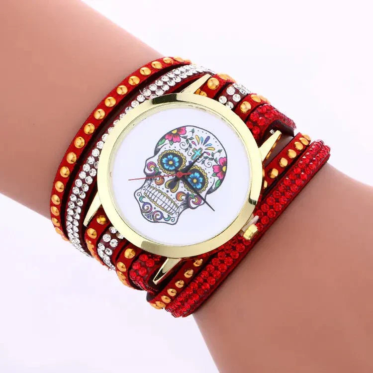 Skeleton Pattern Bracelet Watch