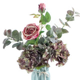 Silk Hydrangea Stem - Elegant Artificial Floral Decor