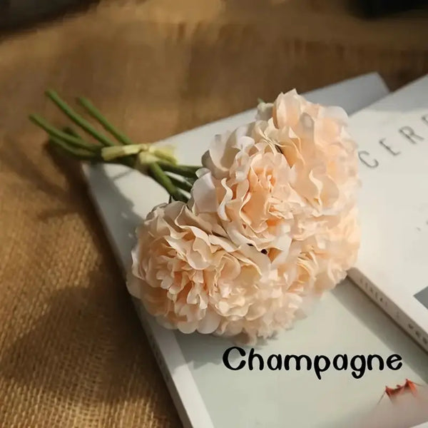 Artificial Peony Bouquet for Home and Wedding Decor