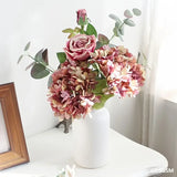 Silk Hydrangea Stem - Elegant Artificial Floral Decor