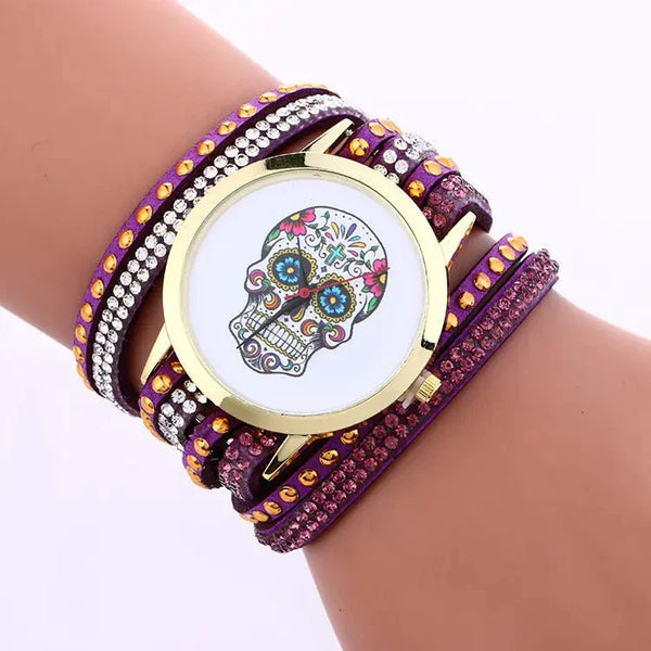 Skeleton Pattern Bracelet Watch