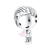 S925 Silver Beads DIY Bracelet Accessories for Kids