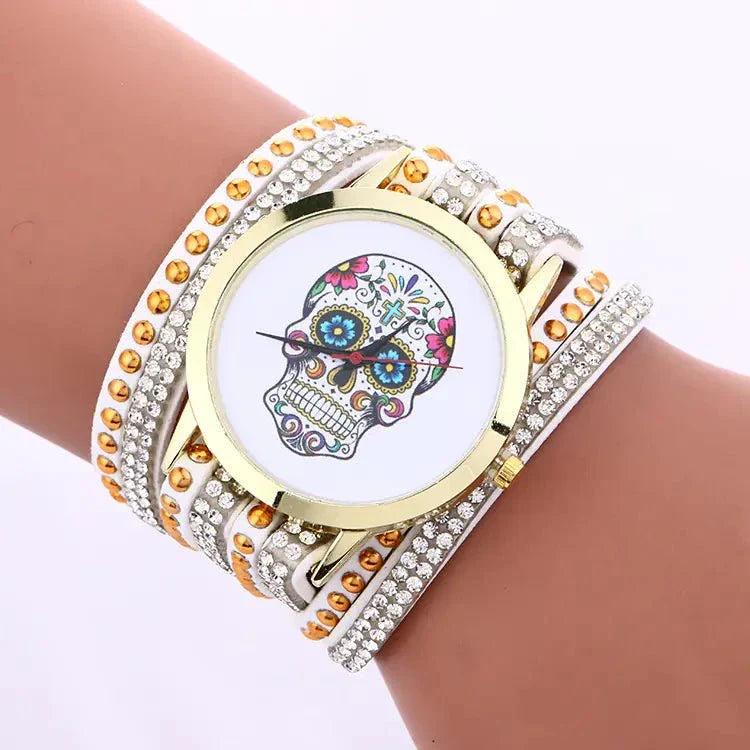 Skeleton Pattern Bracelet Watch