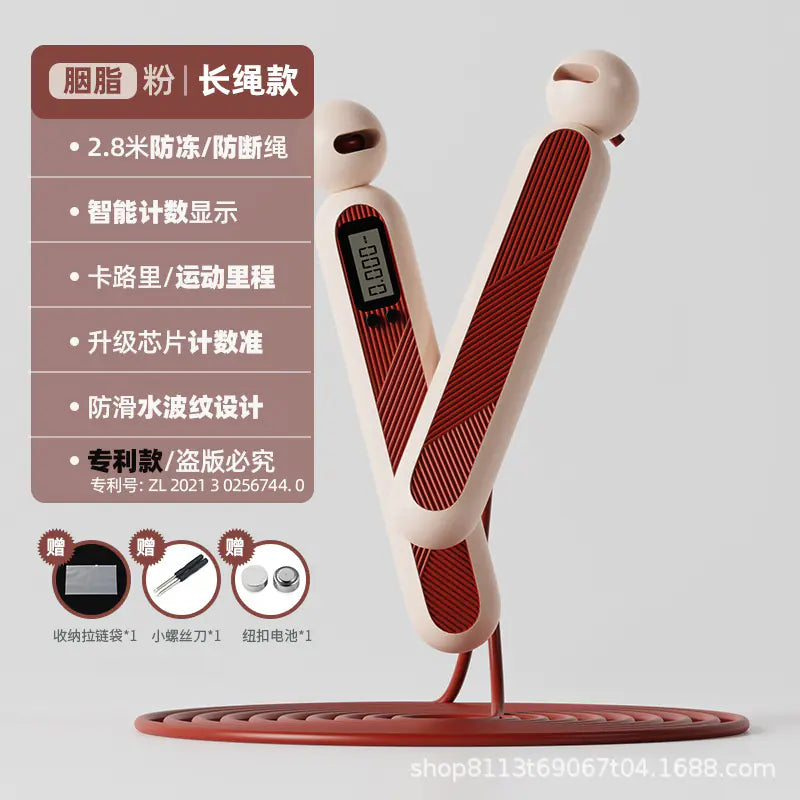Wireless Jump Rope with Electronic Counter for Fitness