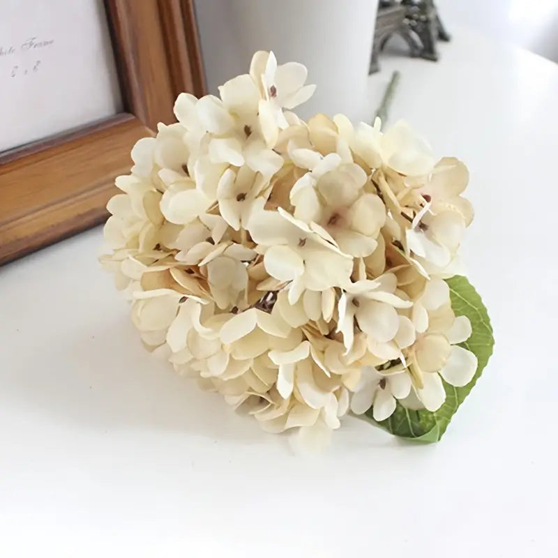 Silk Hydrangea Stem - Elegant Artificial Floral Decor