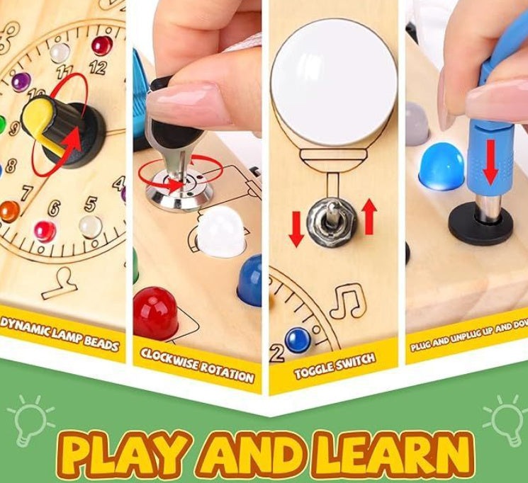 Montessori Wooden Toddler Sensory Travel Toy