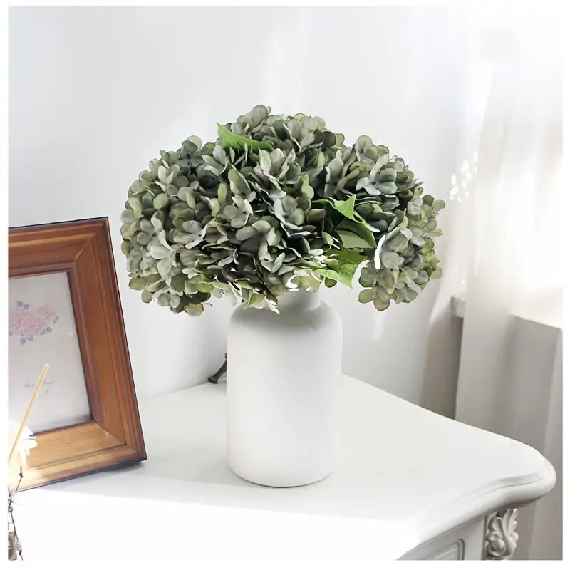 Silk Hydrangea Stem - Elegant Artificial Floral Decor