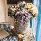 Silk Hydrangea Stem - Elegant Artificial Floral Decor