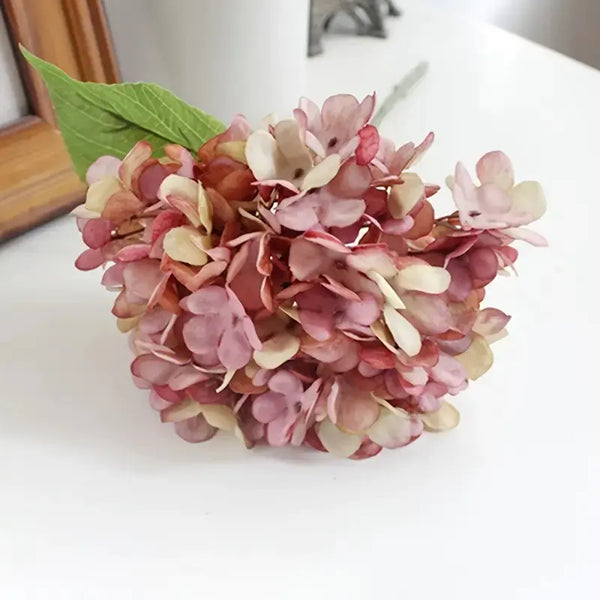 Silk Hydrangea Stem - Elegant Artificial Floral Decor